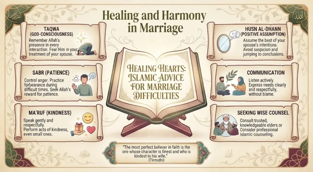 Islamic Advice for Couples Facing Marriage Difficulties