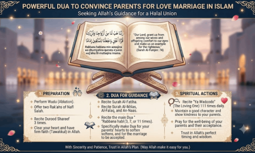 Powerful Dua To Convince Parents For Love Marriage in Islam